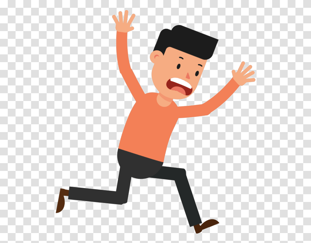 Man Running Scared Animation Man Running Gif Animation, Person, Nutcracker, Face, Portrait Transparent Png