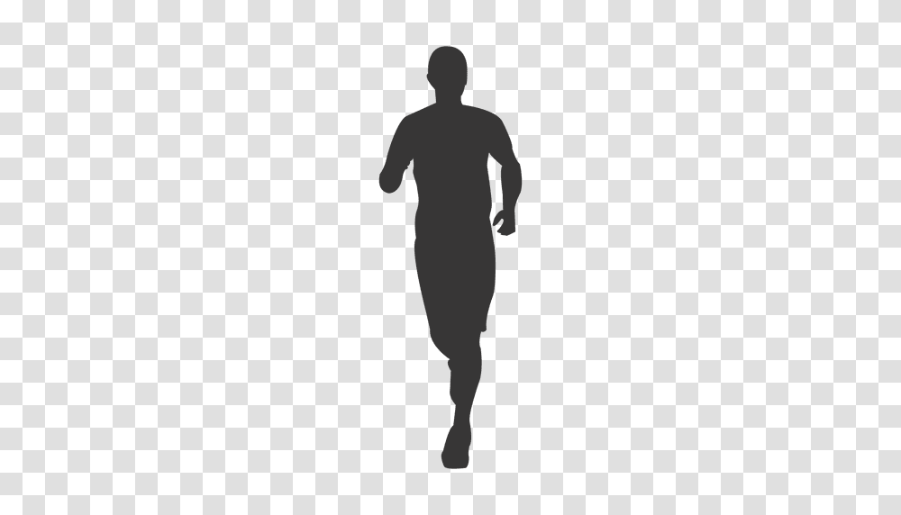 Man Running Silhouette Man Running Silhouette, Person, Sleeve, Standing, Hand Transparent Png