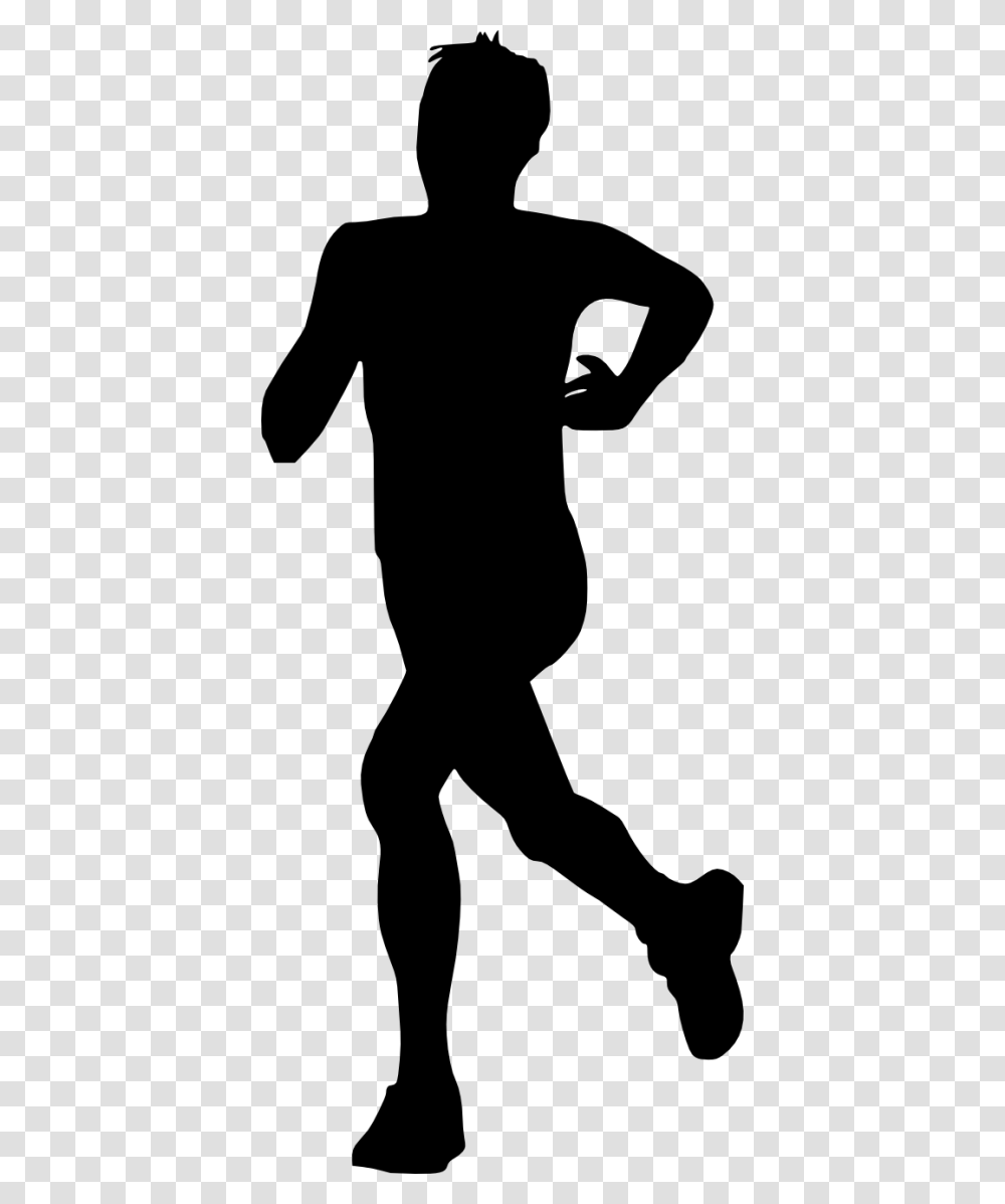 Man Running Silhouette, Person, People, Hand, Photography Transparent Png