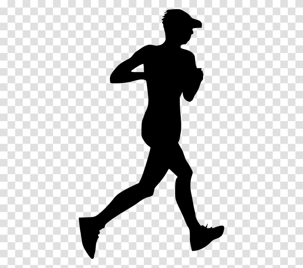 Man Running Silhouette, Person, People, Photography, Leisure Activities Transparent Png