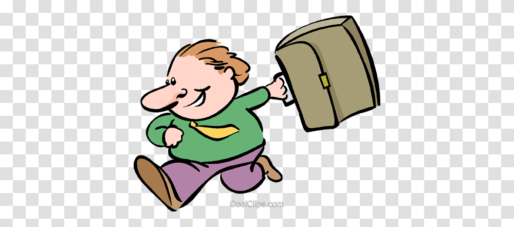 Man Running With A Suitcase Royalty Free Vector Clip Art, Eating, Food, Carton, Box Transparent Png