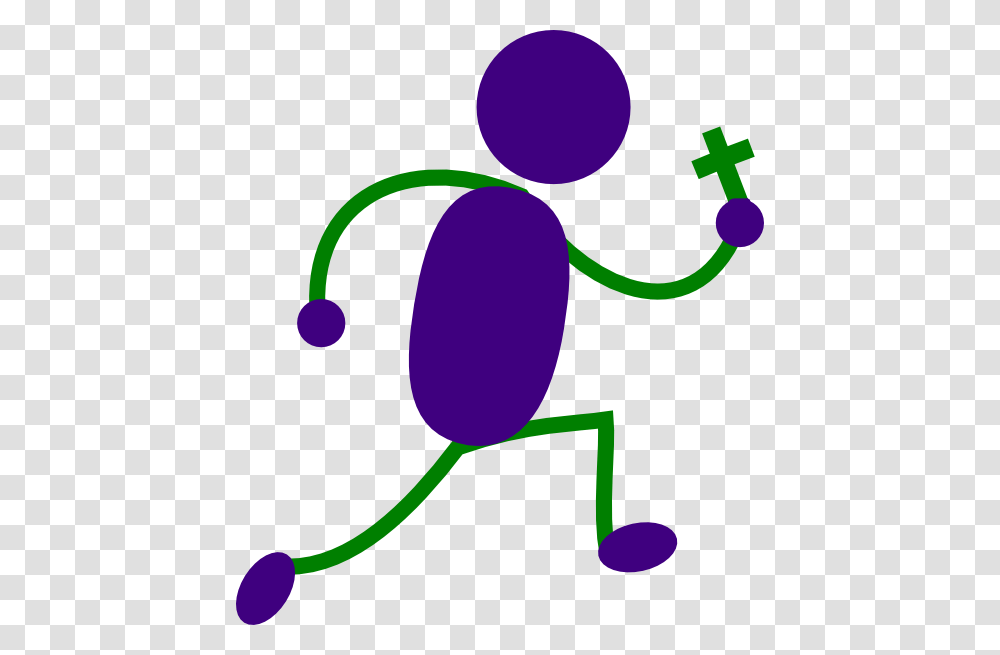 Man Running With Cross Svg Clip Arts Running Stick Figure, Electronics, Headphones, Headset Transparent Png