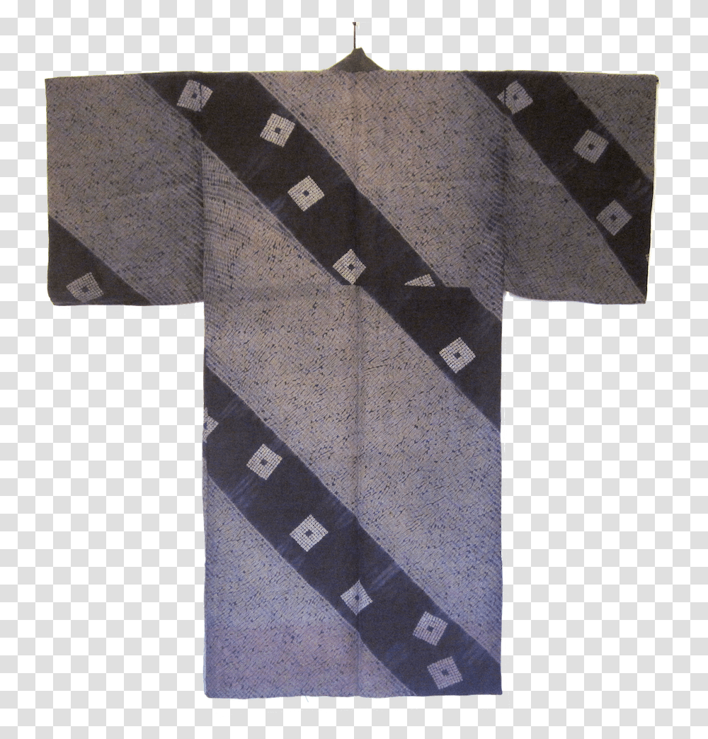 Man's Shibori Juban With Squares In Diagonal Lines Pattern, Apparel, Robe, Fashion Transparent Png