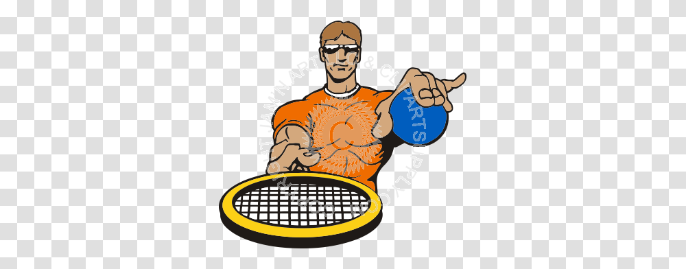 Man Serving Racquetball In Color, Racket, Hand, Tennis Racket, Frisbee Transparent Png