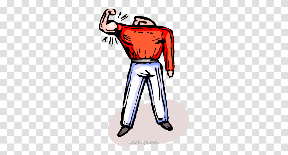 Man Showing Off His Muscles Royalty Free Vector Clip Art, Apparel, Plant, Appliance Transparent Png