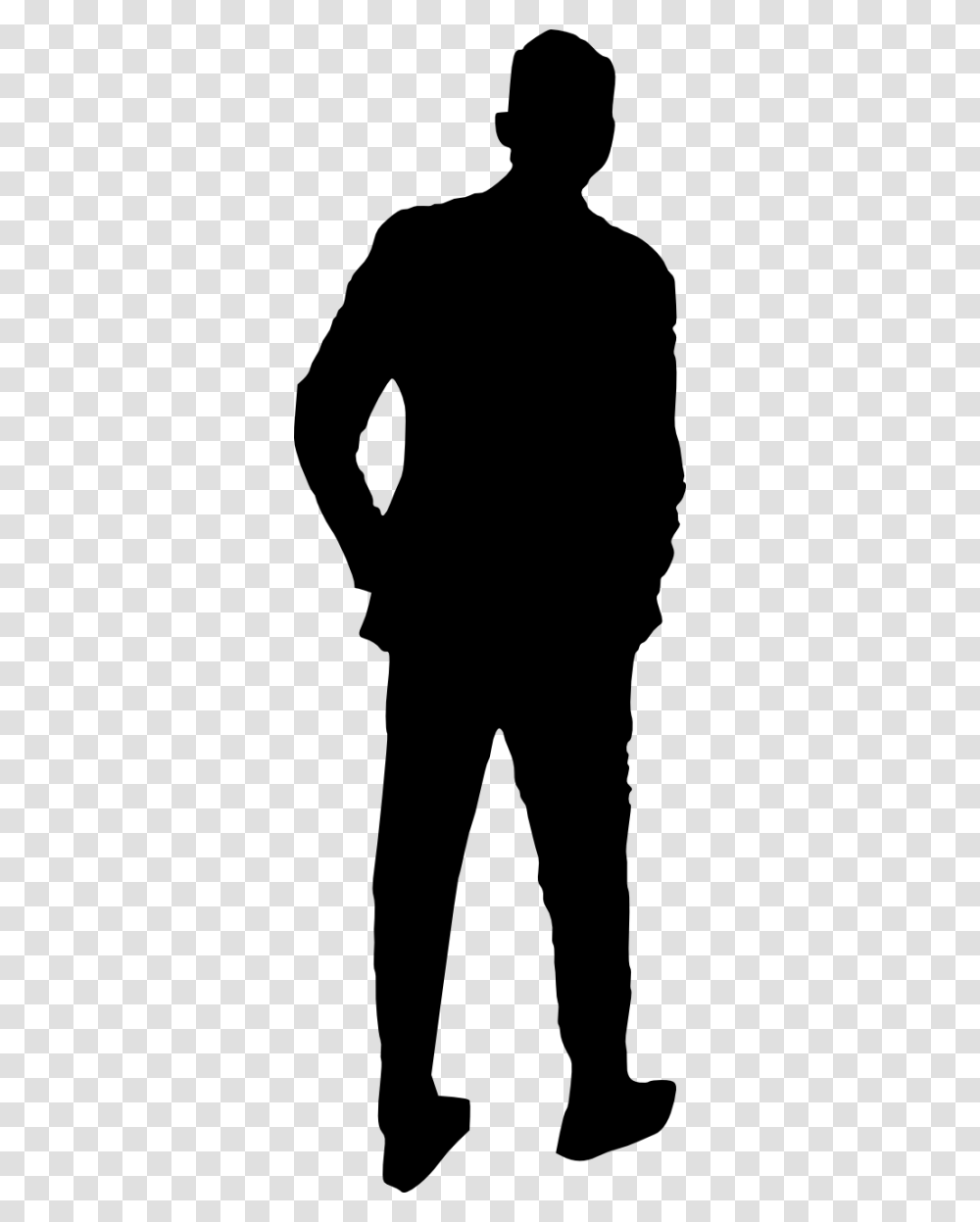 Man Silhouette Background, Gray, World Of Warcraft Transparent Png