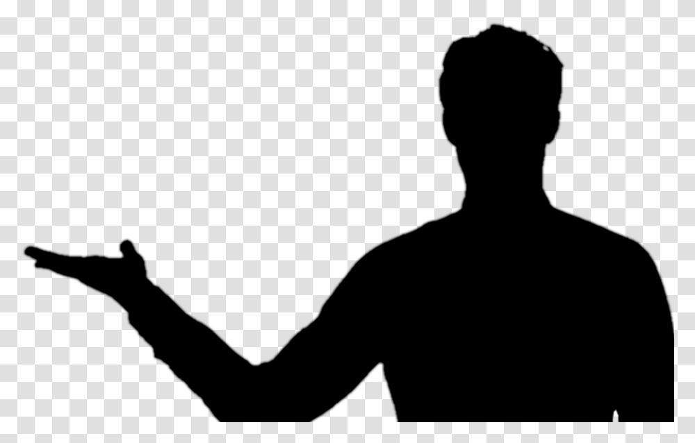 Man Silhouette Free Download Man Silhouette, Gray, World Of Warcraft Transparent Png