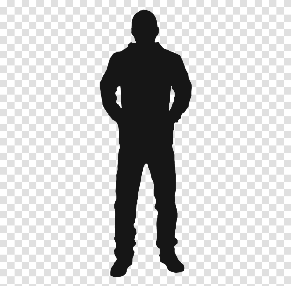 Man Silhouette On Background, Person, Stencil, Photography, Standing Transparent Png