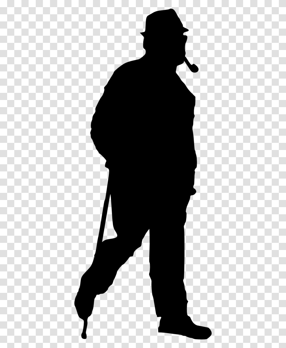 Man Silhouette, Person, Human, Kneeling, Duel Transparent Png
