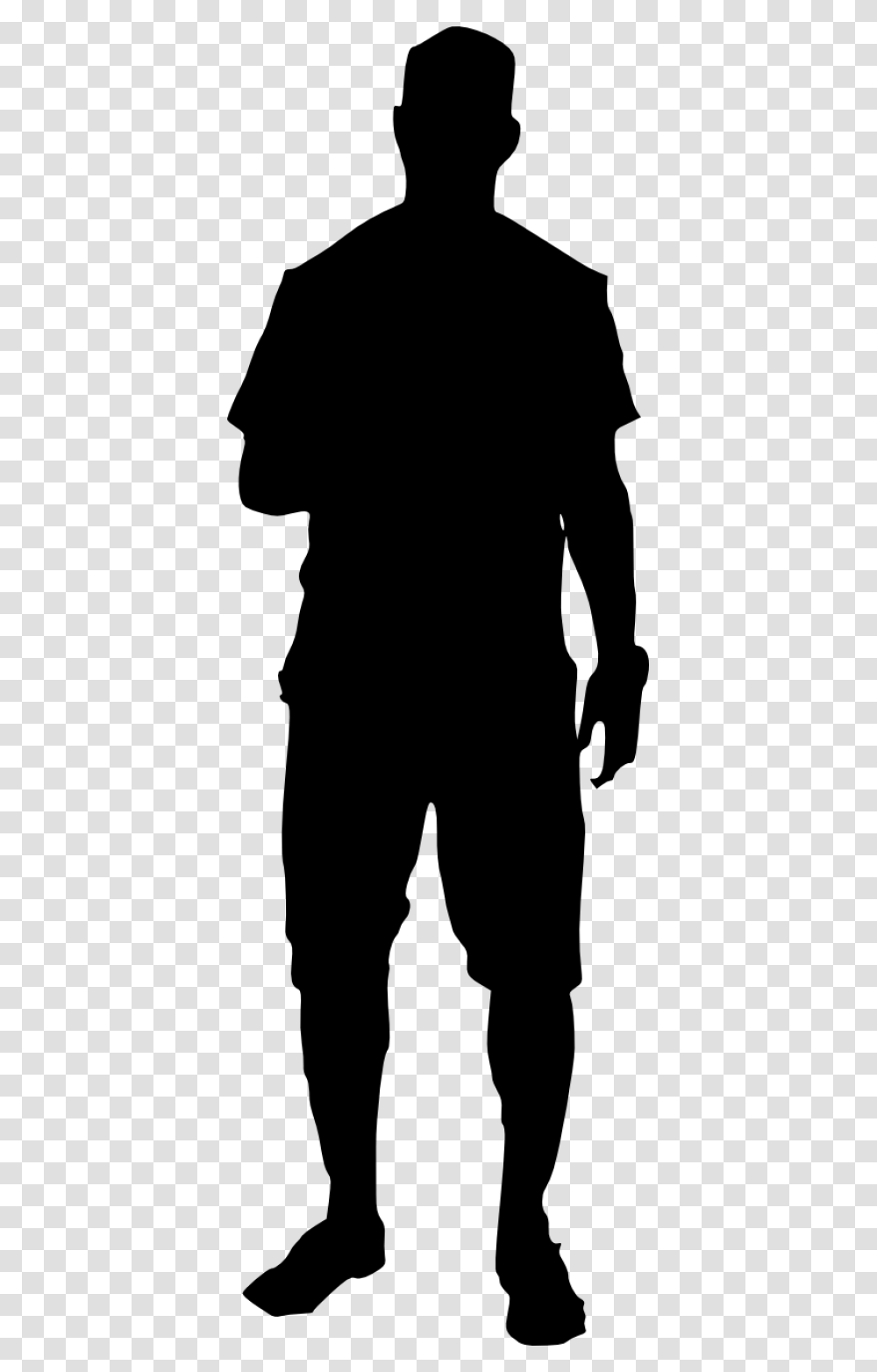 Man Silhouette Silhouette, Gray, World Of Warcraft Transparent Png