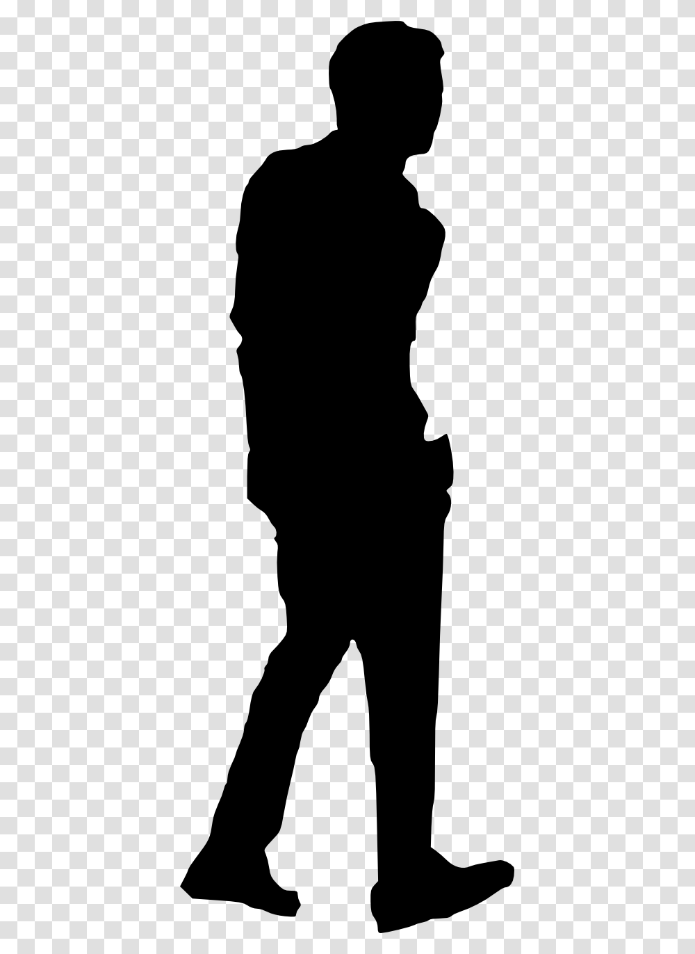 Man Silhouette Standing, Person, Human, Light, Stencil Transparent Png