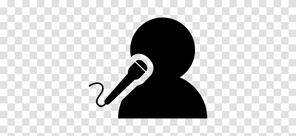 Man Singing With A Microphone Free Vectors Logos Icons, Gray, World Of Warcraft Transparent Png