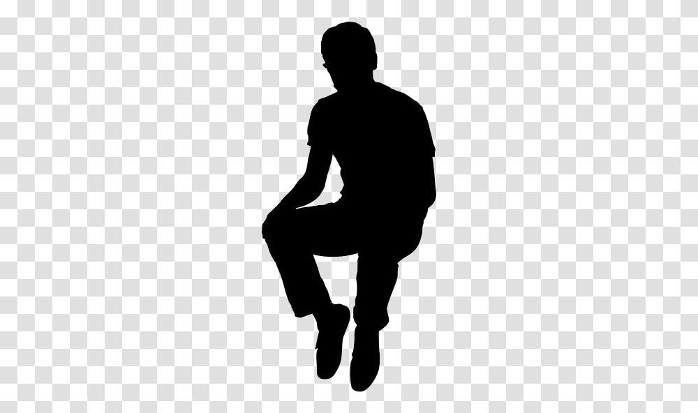 Man Sitting Images Silhouette, Person, Sleeve, Long Sleeve Transparent Png