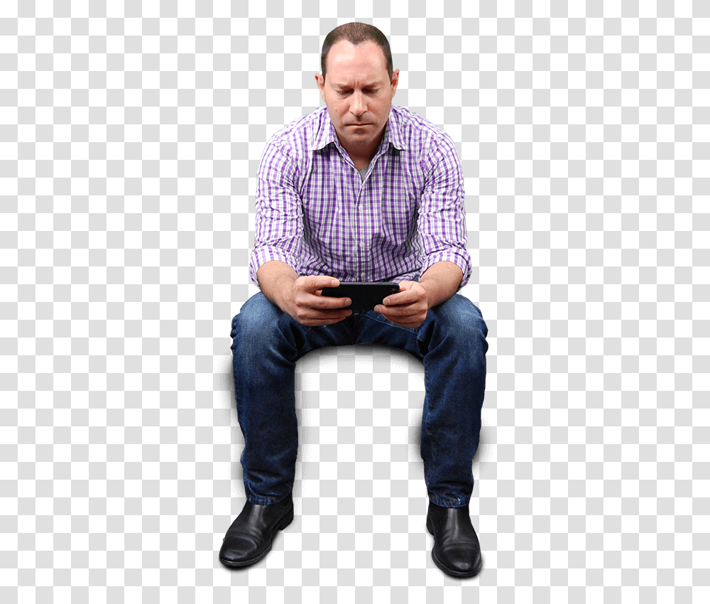 Man Sitting In Chair Chair Seated Man, Person, Video Gaming, Portrait Transparent Png