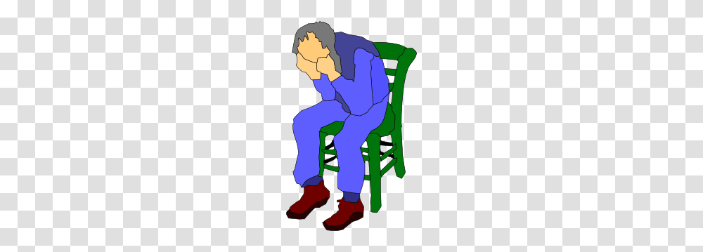 Man Sitting On A Chair Clip Art, Person, Human, Outdoors, Kneeling Transparent Png