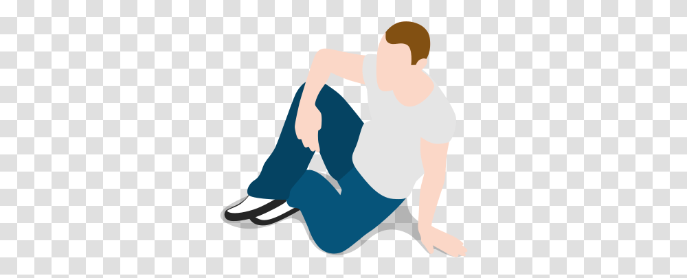 Man Sitting People Free Icon Of City Orang, Person, Clothing, Pants, Kneeling Transparent Png