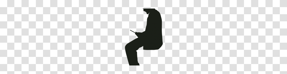 Man Sitting Silhouette Image, Person, Kneeling, Photography, Musician Transparent Png