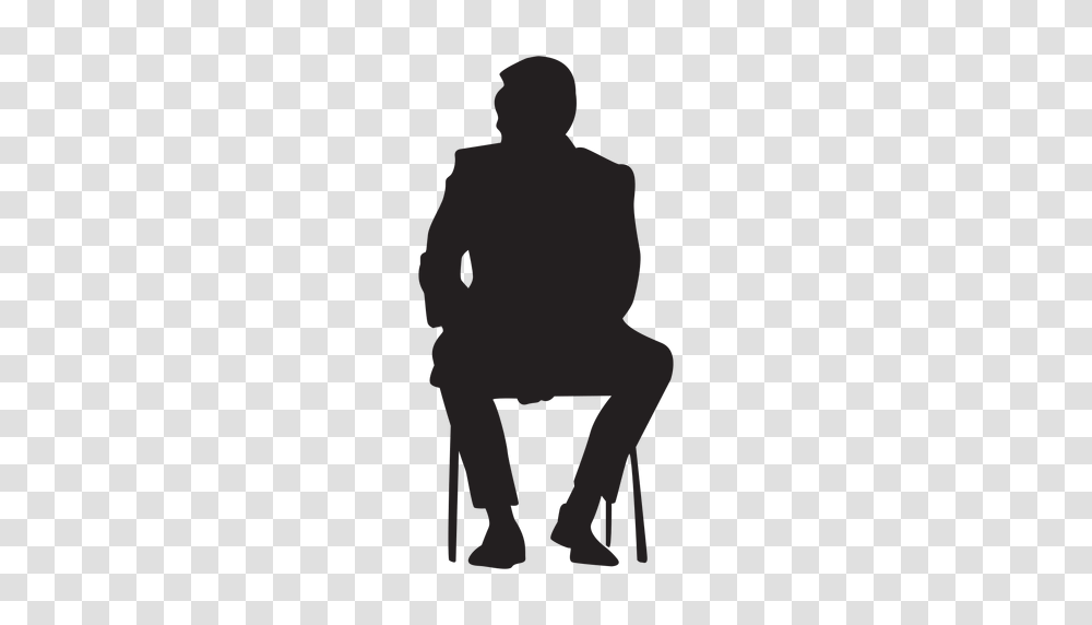 Man Sitting Silhouette People Sitting, Person, Human, Kneeling, Standing Transparent Png