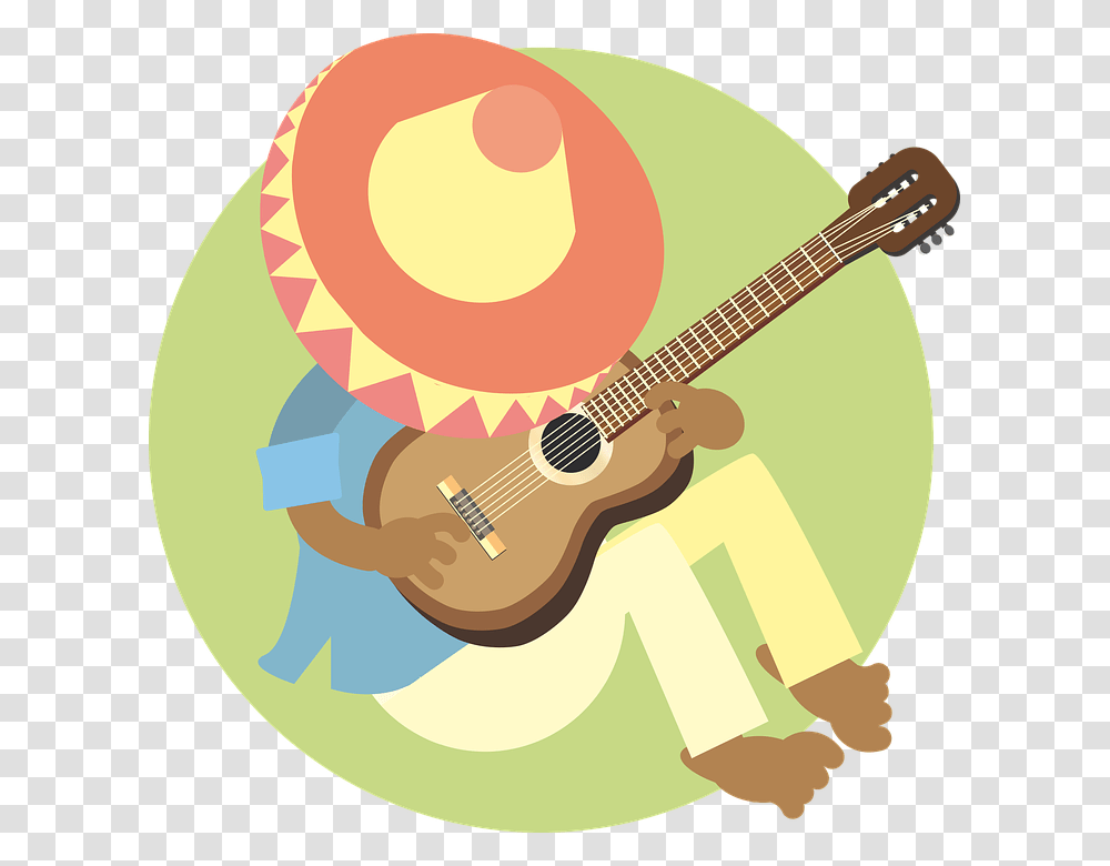Man Sleeping Mexican Guitar Music Sombrero Mexican Sleeping, Leisure Activities, Musical Instrument, Label Transparent Png