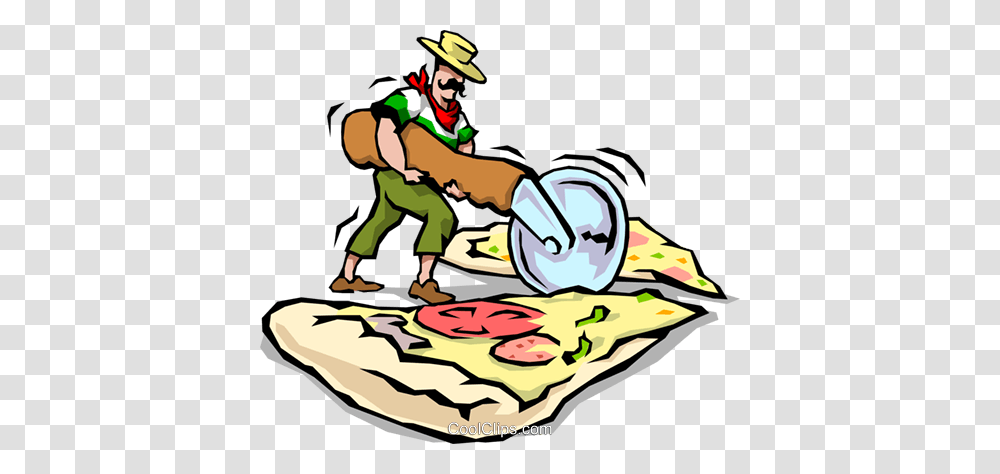 Man Slicing Pizza Royalty Free Vector Clip Art Clipart, Water, Watercraft, Vehicle, Person Transparent Png