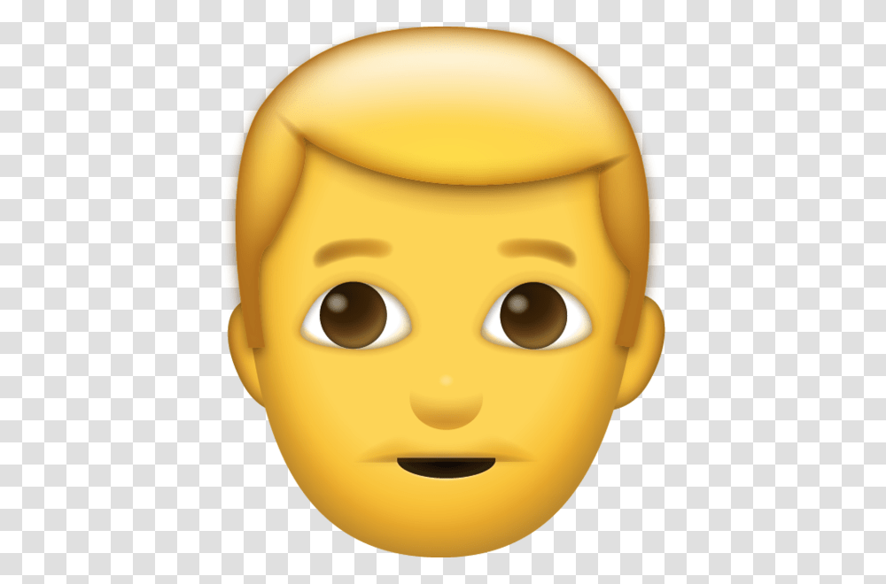 Man Smiling Emoji Free Download Iphone Emojis Iphone Man Emoji, Head, Toy, PEZ Dispenser, Gold Transparent Png
