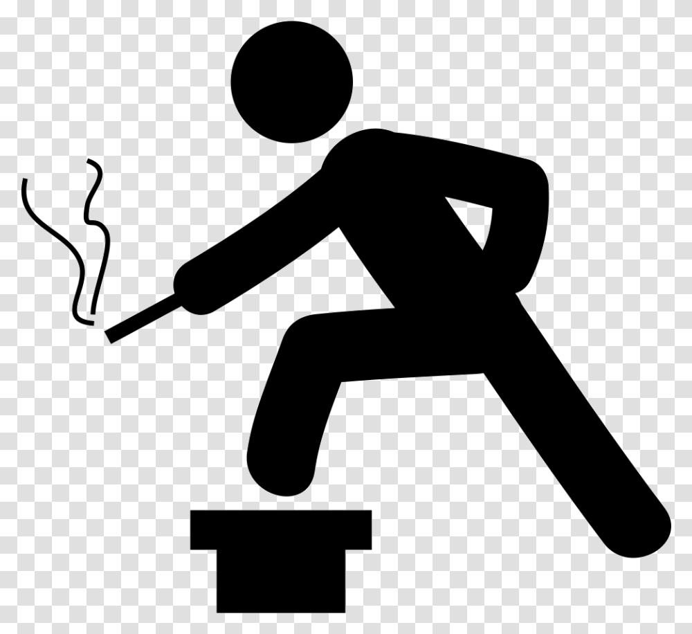 Man Smoke And Thinking Persona Fumando Icono, Hammer, Tool, Sport, Sports Transparent Png