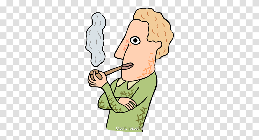 Man Smoking Pipe Royalty Free Vector Clip Art Illustration, Face, Smoke, Dentist, Smoke Pipe Transparent Png