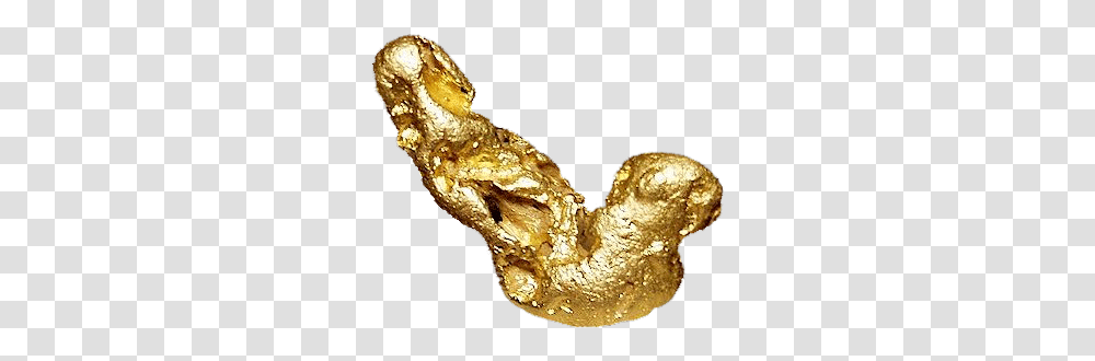 Man Smuggles 22 Hunks Gold Nugget, Fossil, Spoon, Cutlery, Treasure Transparent Png