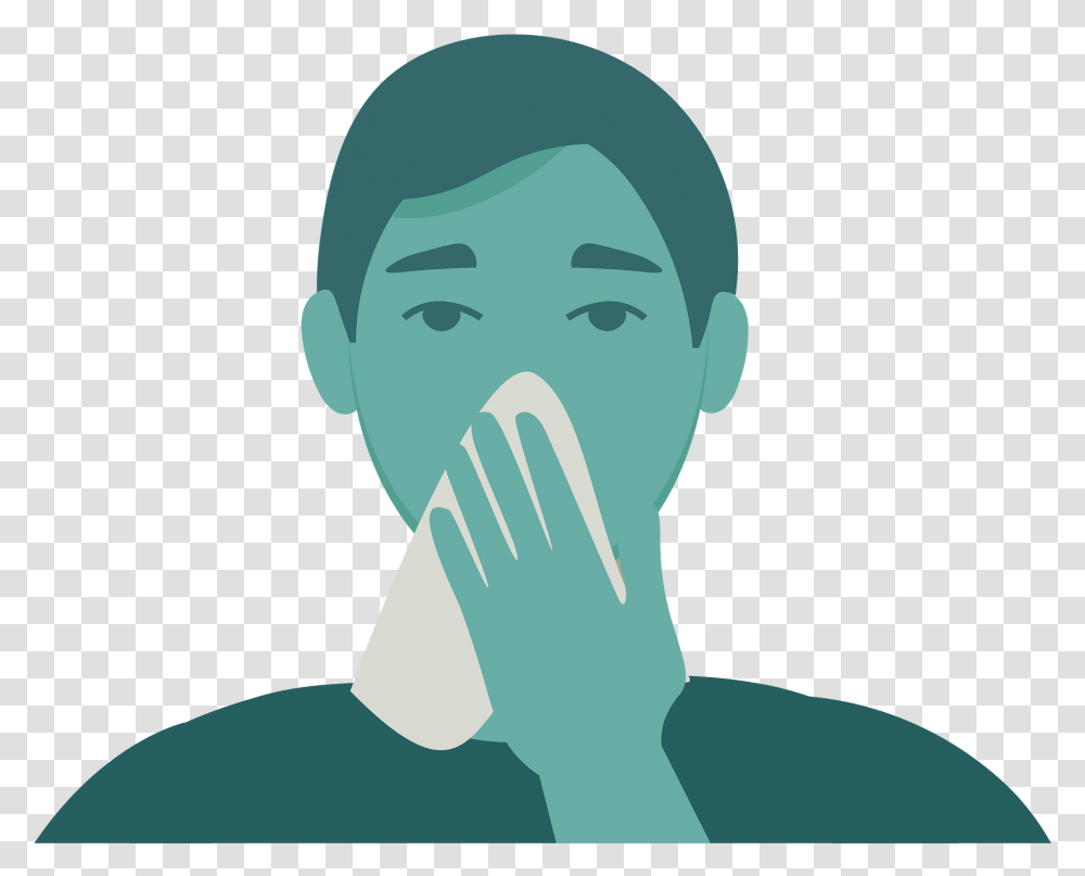 Man Sneezing With Tissue Clipart Uehommachi Honten, Head, Neck, Jaw, Person Transparent Png
