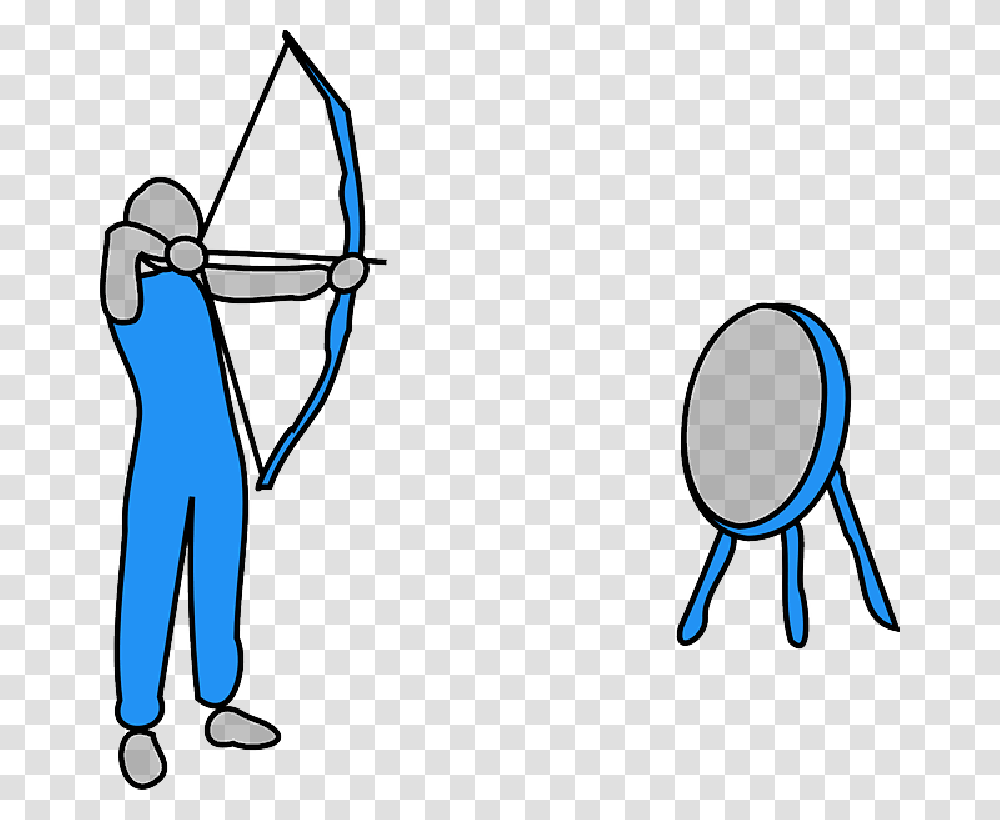 Man Sports Aim Archer Arrow Bow Bullseye Fire Clip Art Aim, Archery Transparent Png