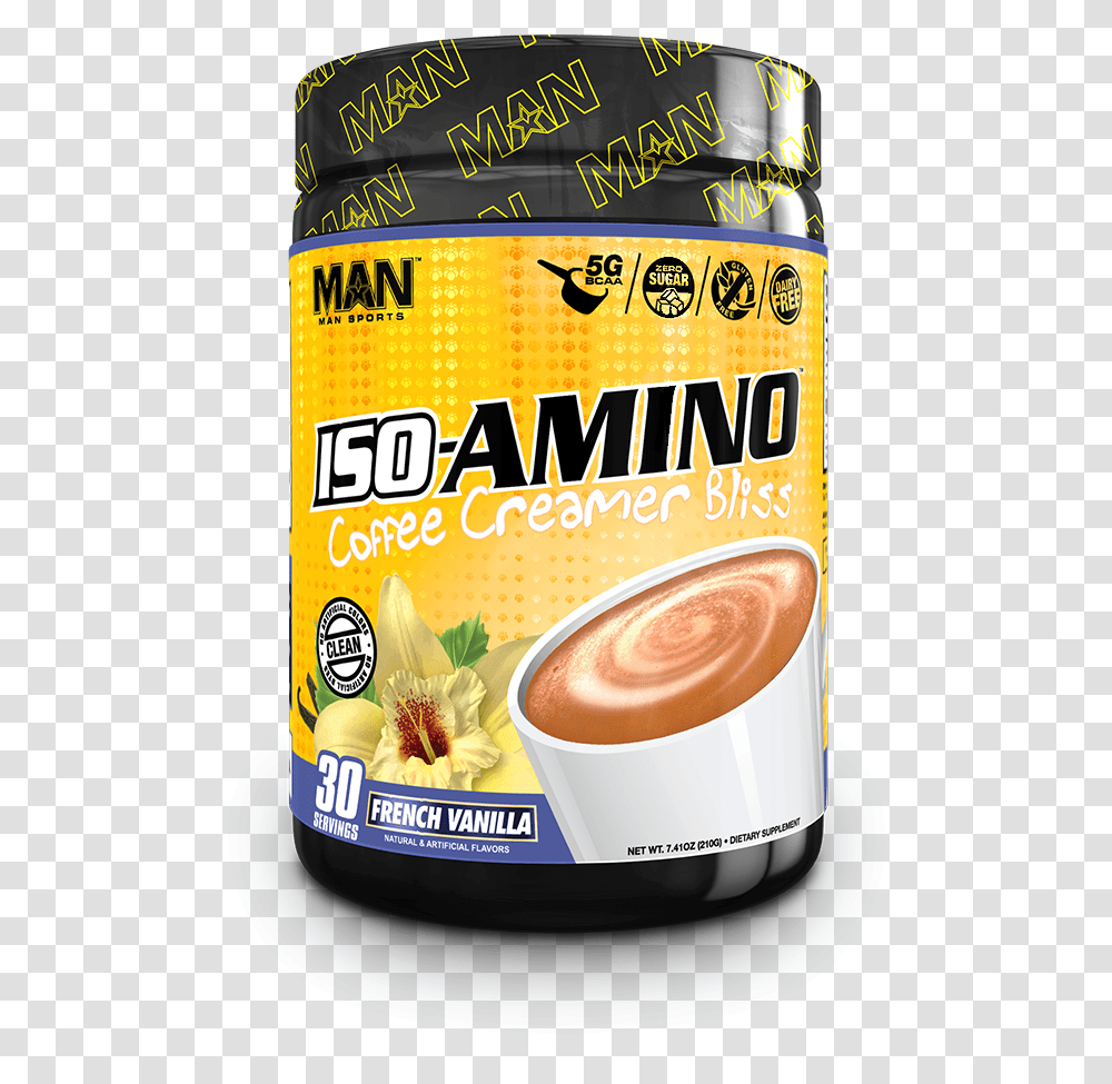 Man Sports Iso Amino, Beverage, Tin, Coffee Cup, Can Transparent Png
