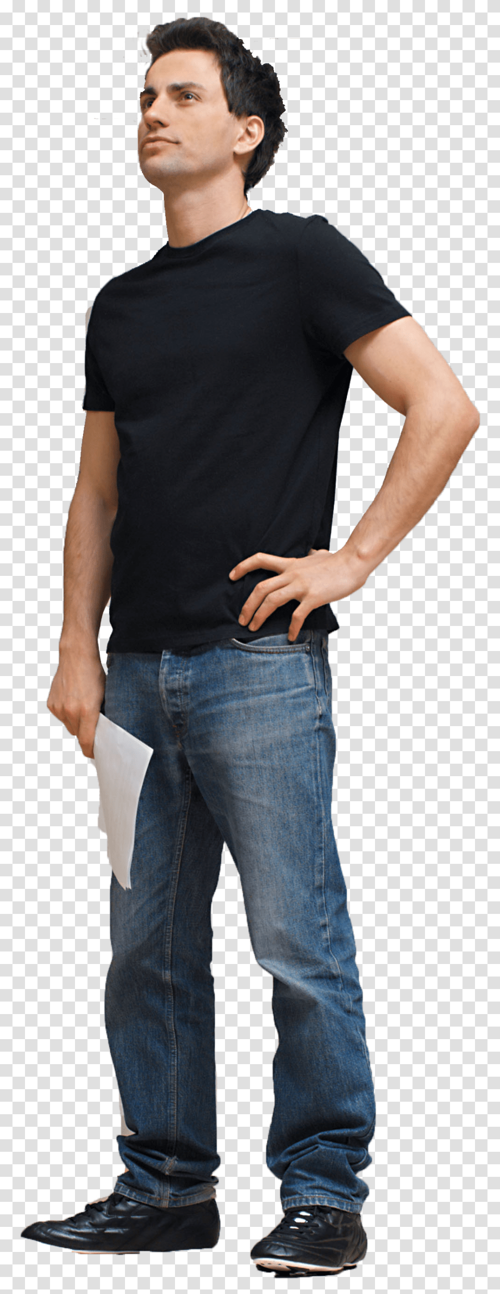 Man Standing, Person, Pants, Jeans Transparent Png