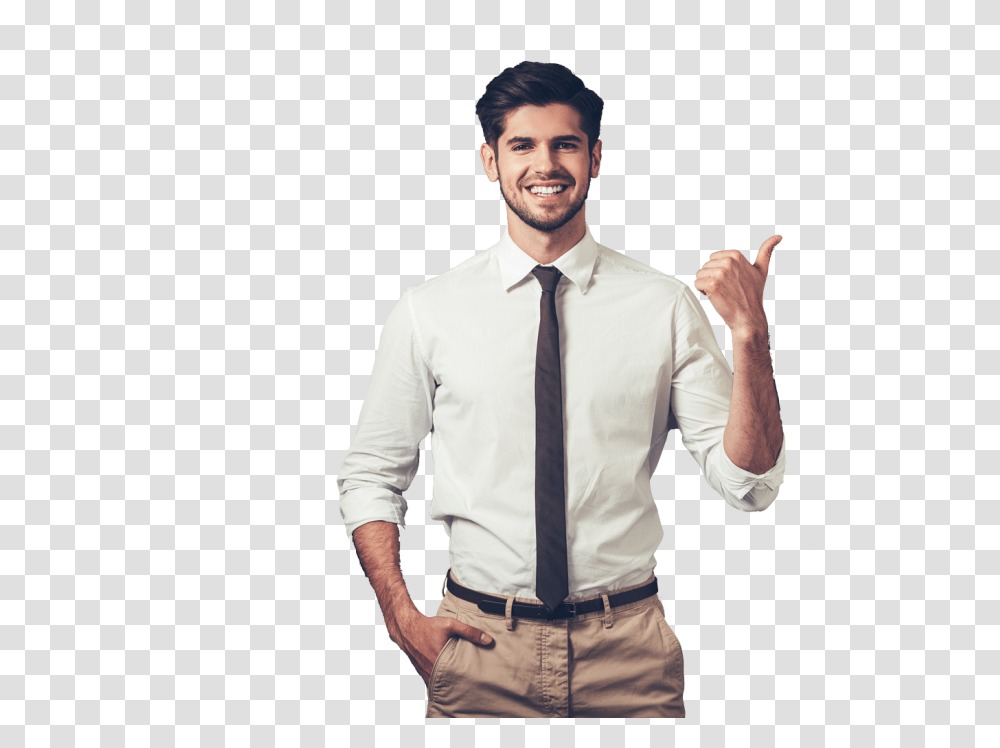 Man Standing In, Shirt, Apparel, Tie Transparent Png