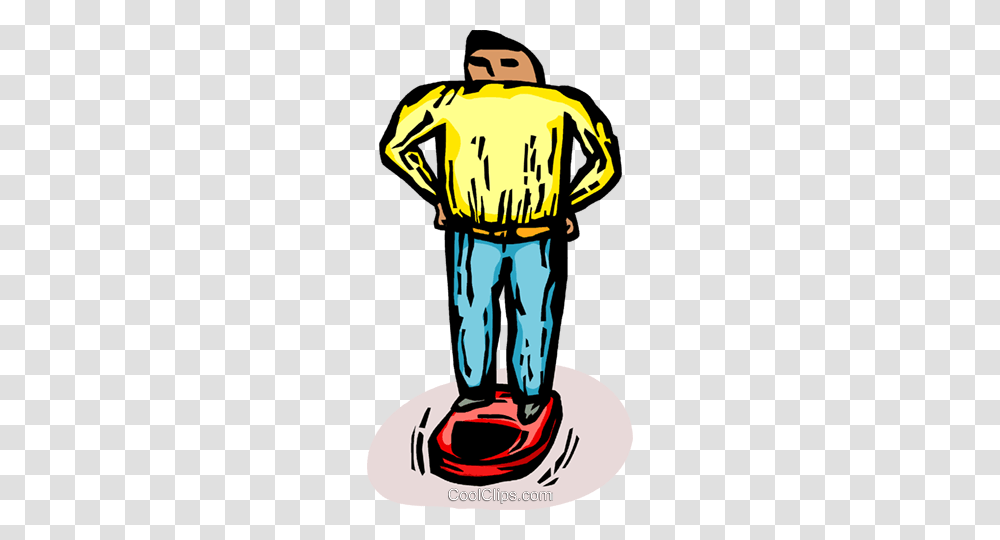 Man Standing On A Weight Scale Royalty Free Vector Clip Art, Logo, Costume Transparent Png