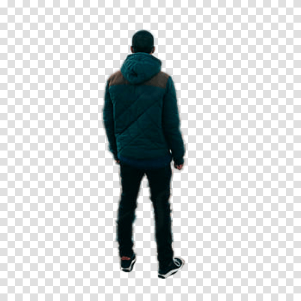 Man Standing Silhouette, Apparel, Sweatshirt, Sweater Transparent Png