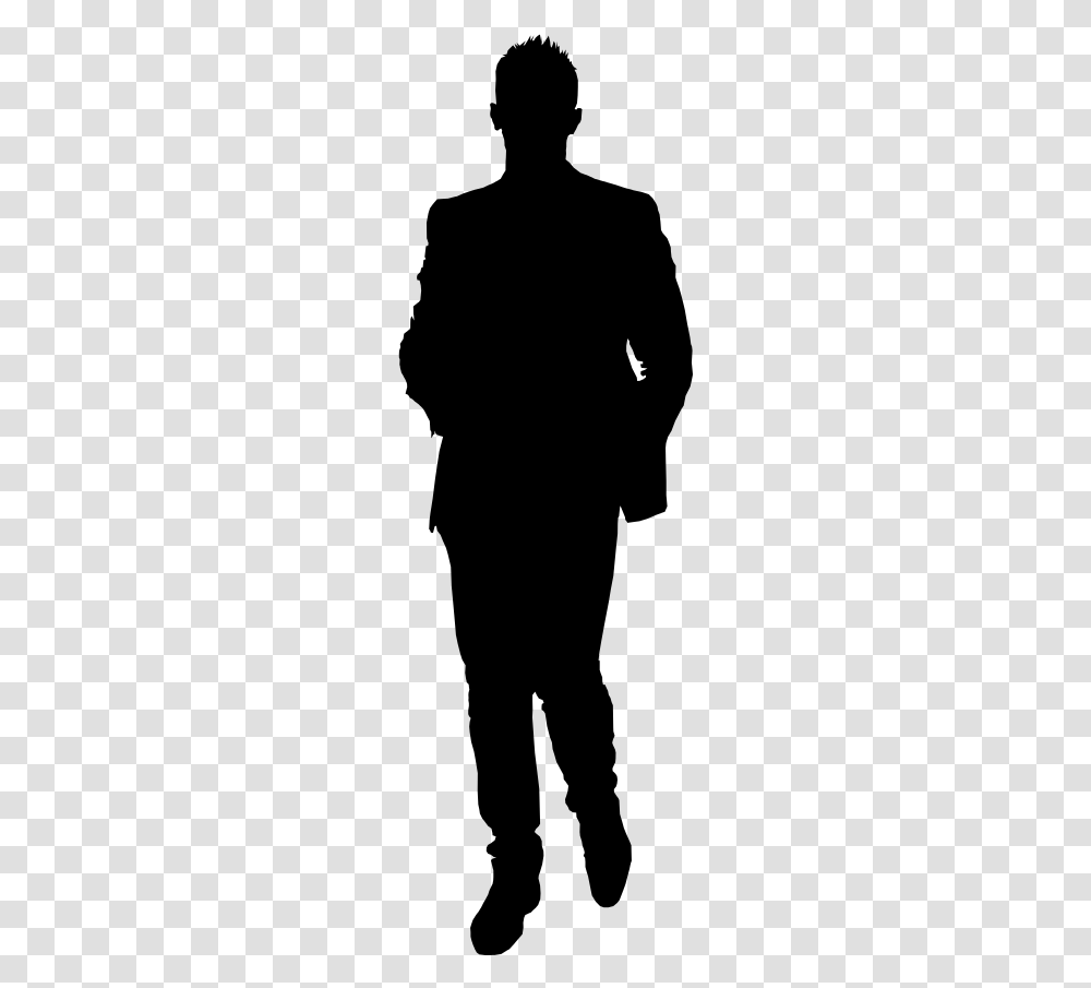 Man Standing Silhouette, Gray, World Of Warcraft Transparent Png