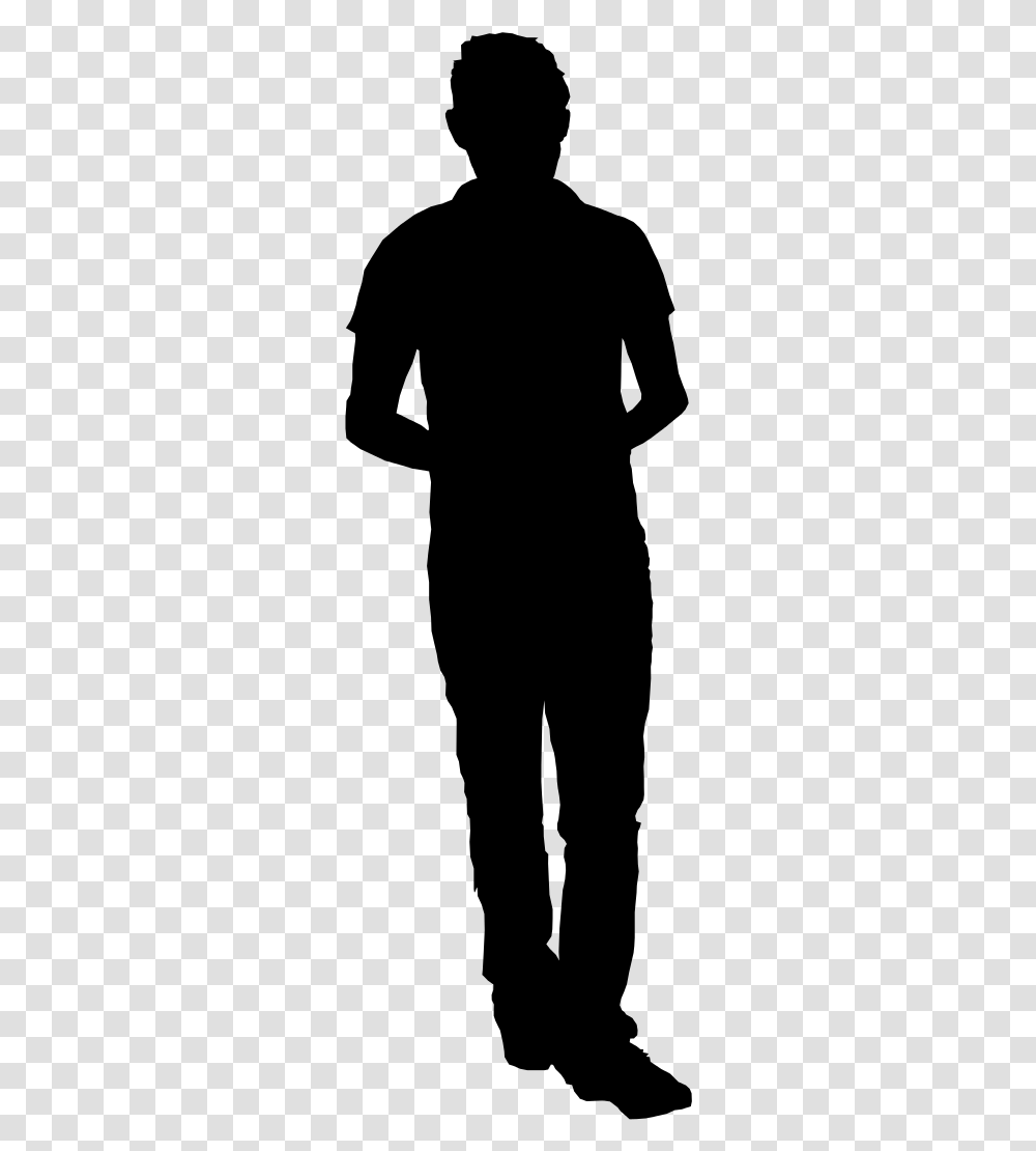 Man Standing Silhouette Old Man Silhouette, Gray, World Of Warcraft Transparent Png