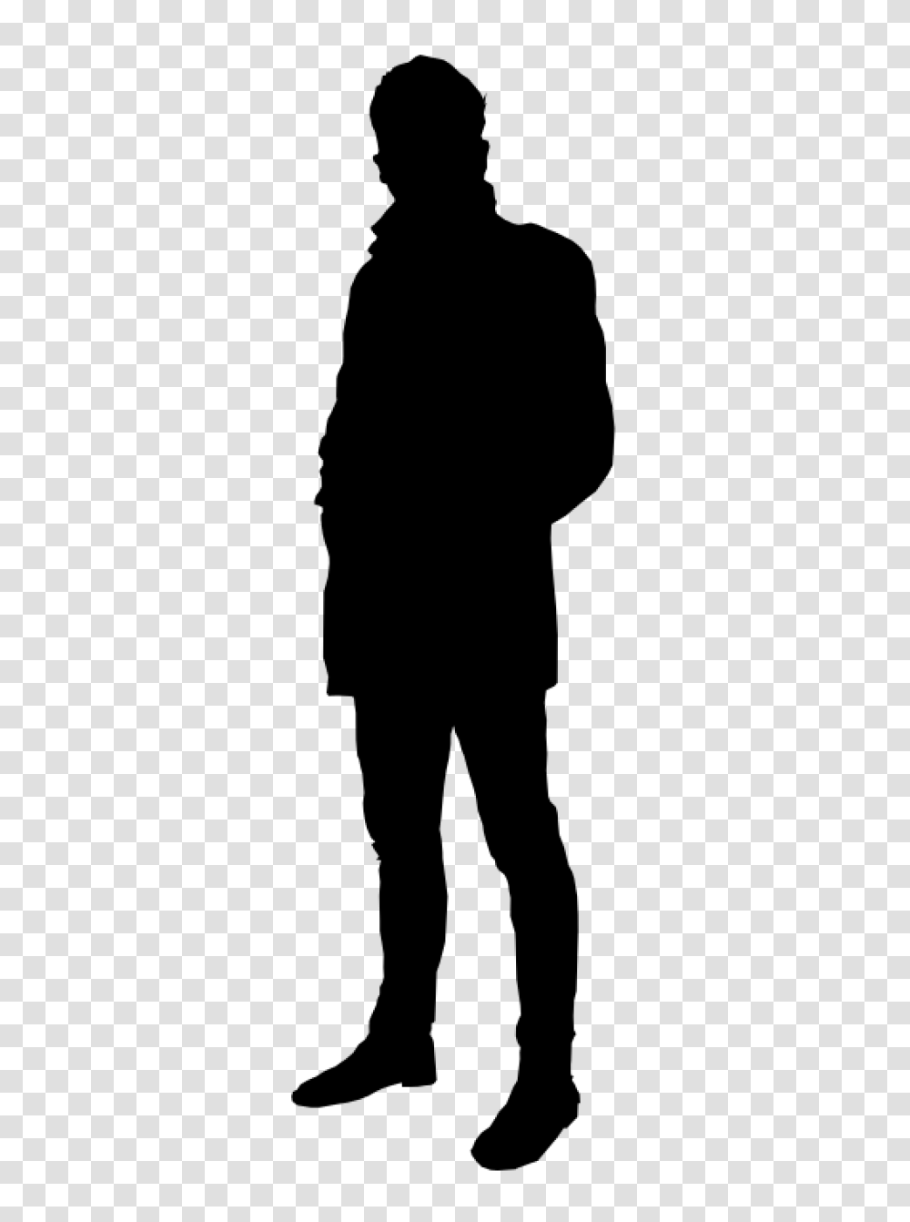 Man Standing Silhouette, Person, Human, Hand, Photography Transparent Png