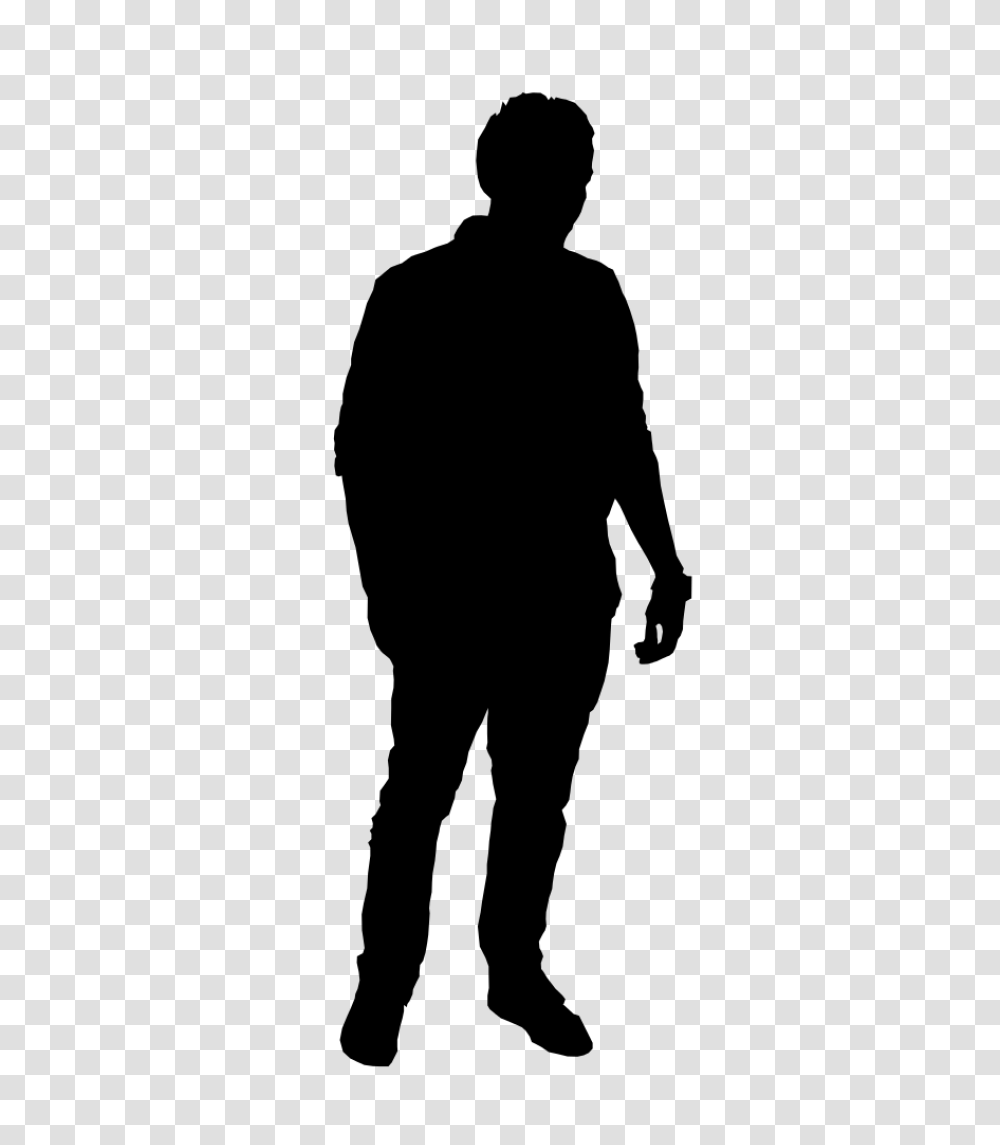 Man Standing Silhouette, Person, People, Sleeve Transparent Png