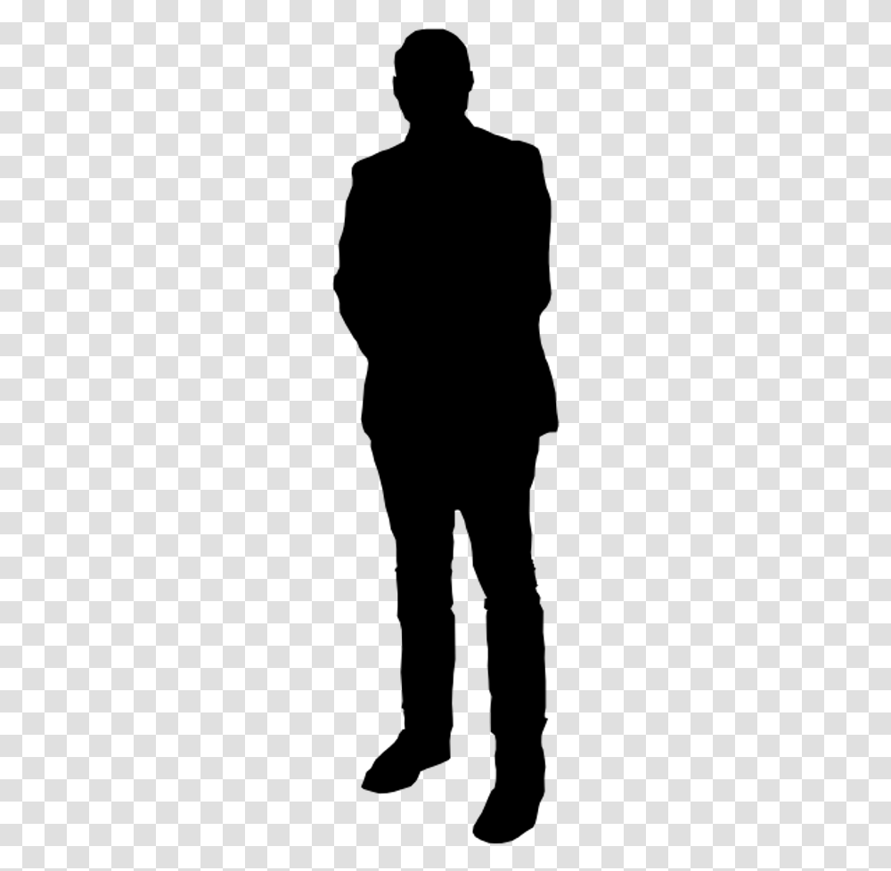 Man Standing Silhouette Silhouette Person Standing, Gray, World Of Warcraft Transparent Png