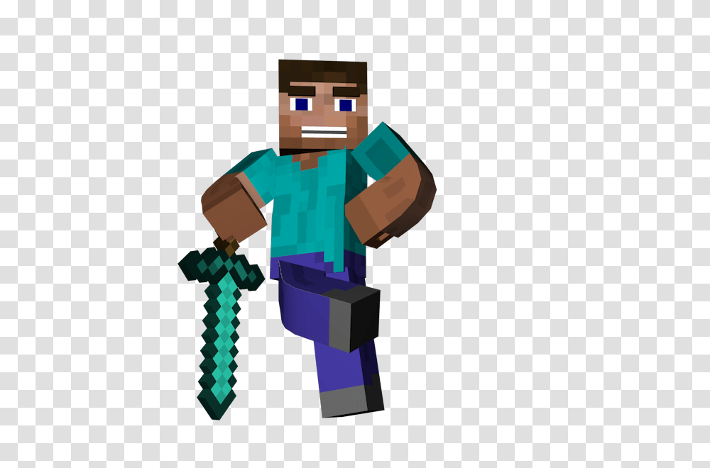 Man Standing Sword Minecraft, Toy, Apparel, Plant Transparent Png