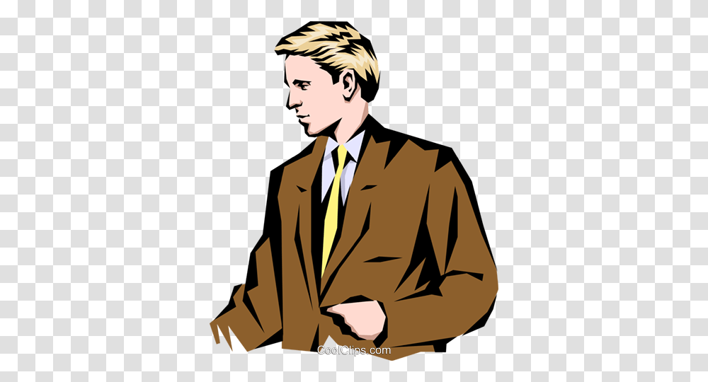 Man Standing Talking Royalty Free Vector Clip Art Illustration, Person, Coat, Overcoat Transparent Png