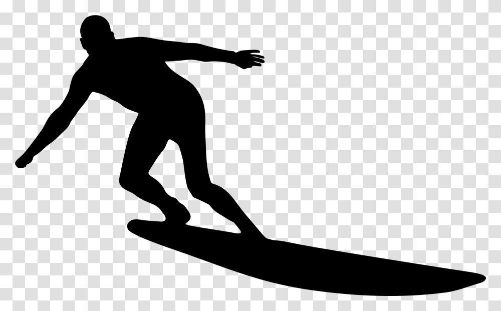 Man Surfing Silhouette Icons, Gray, World Of Warcraft Transparent Png