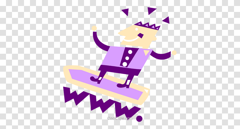 Man Surfing The World Wide Web Royalty Free Vector Clip Art, Poster, Sport, Sports Transparent Png