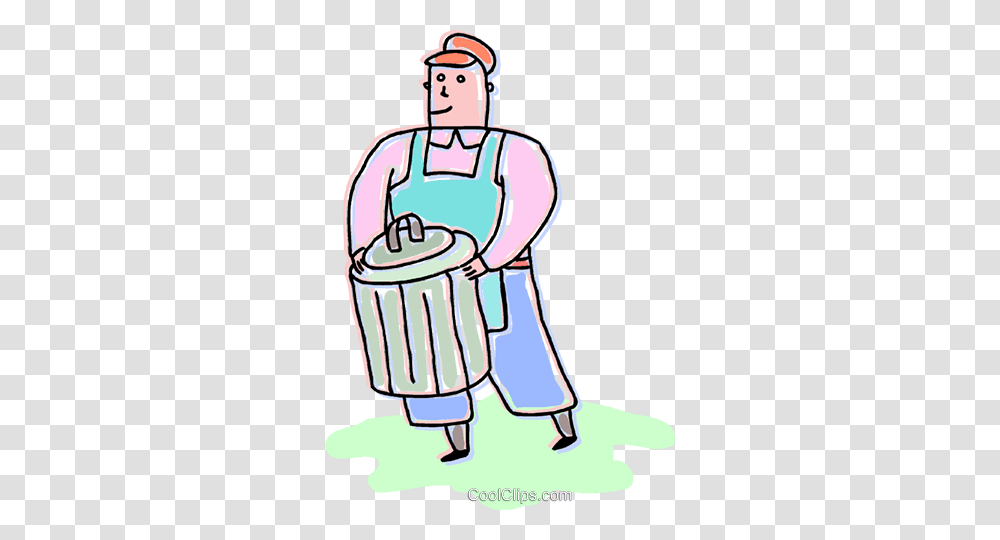 Man Taking Out The Garbage Royalty Free Vector Clip Art, Doodle, Drawing, Girl, Female Transparent Png