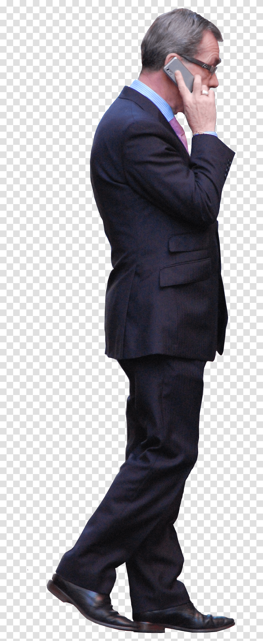 Man Talking On Phone, Suit, Overcoat, Person Transparent Png