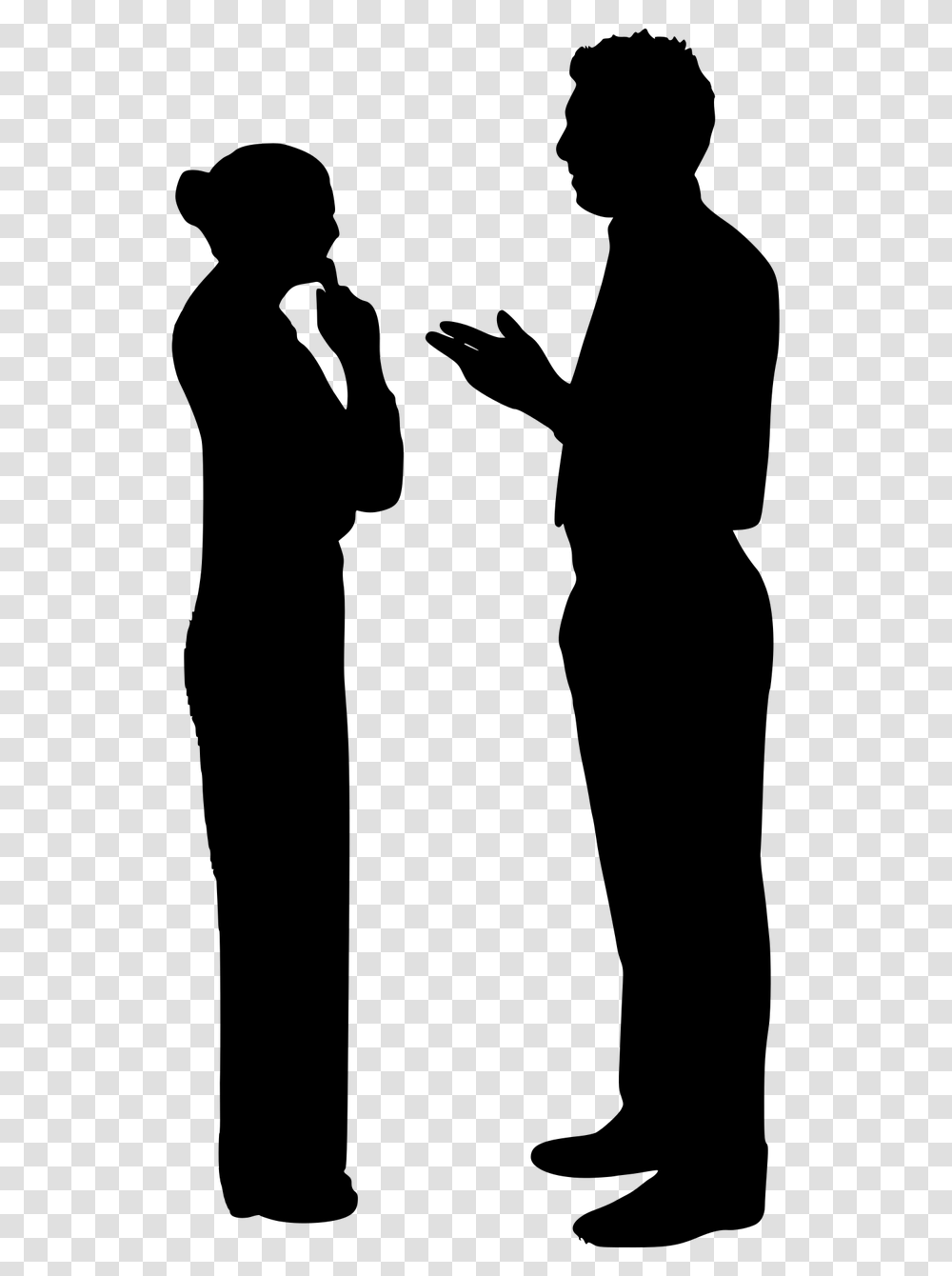 Man Talking Silhouette Download, Gray, World Of Warcraft Transparent Png