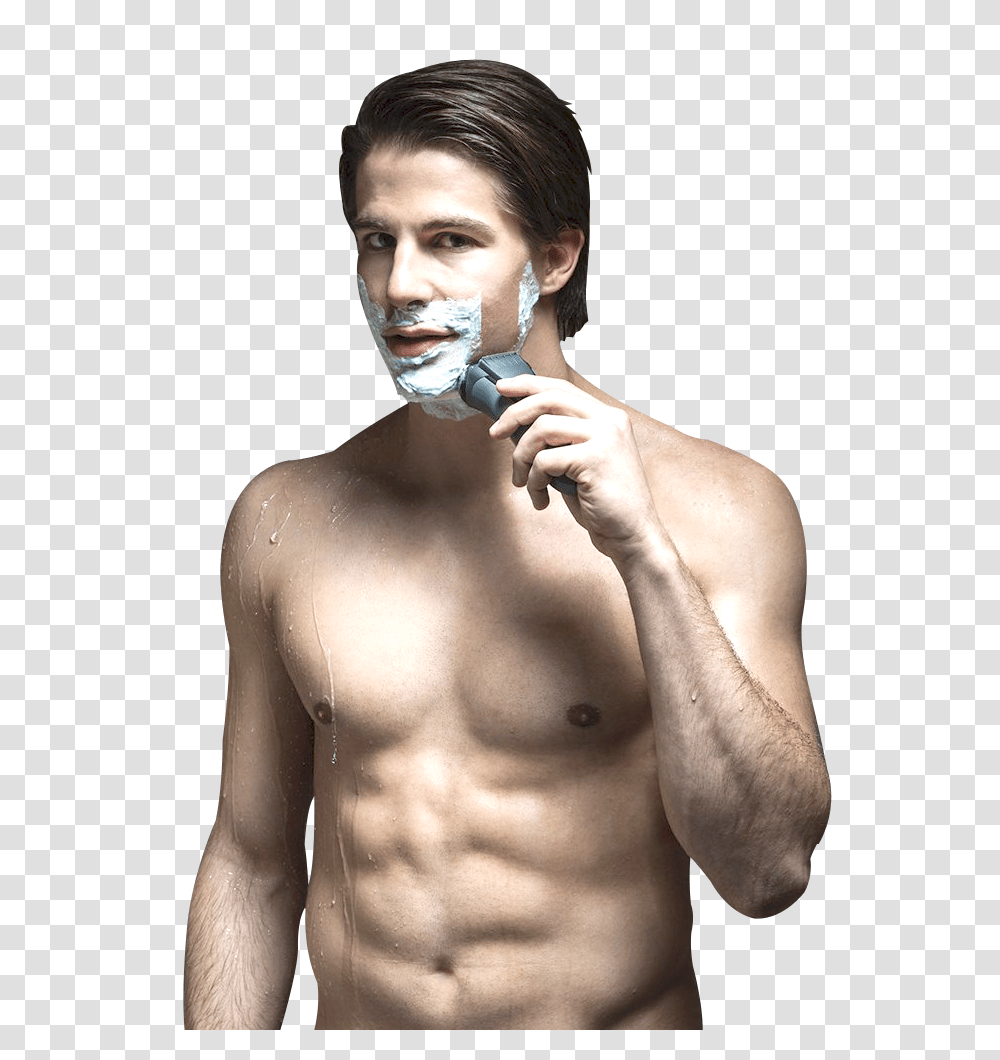 Man Using Beard Shaver Image, Electronics, Person, Face Transparent Png