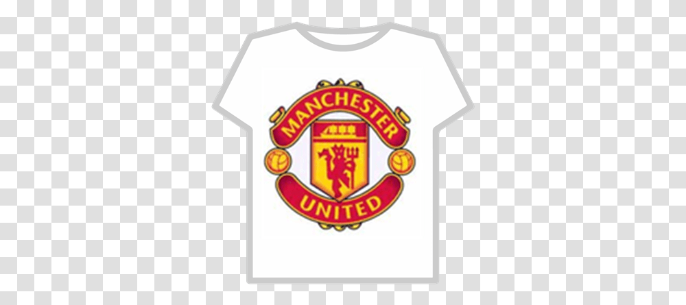 Man Utd Logo T Shirt Roblox Egg Hut, Clothing, Apparel, Symbol, Trademark Transparent Png