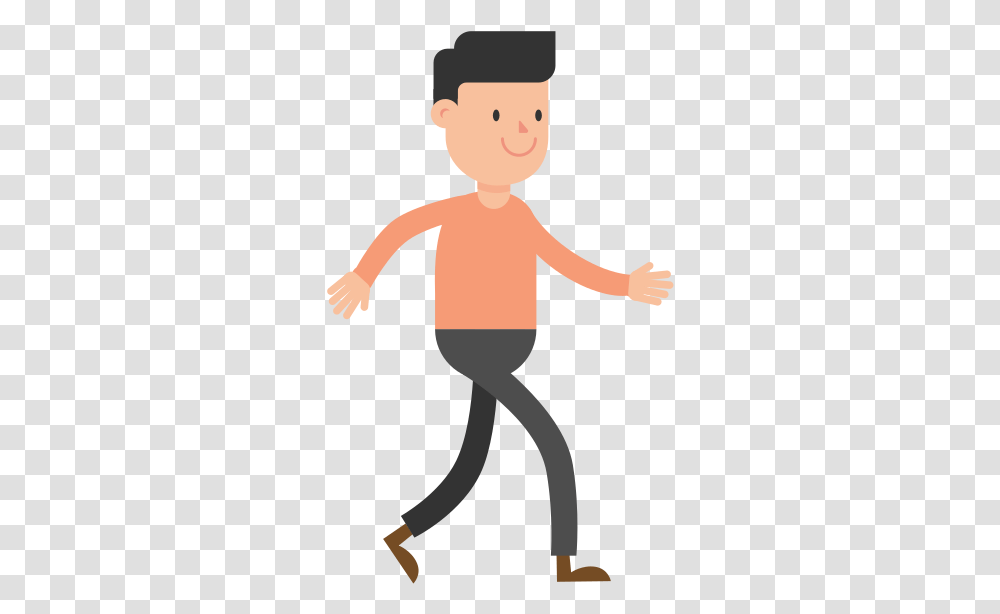 Man Walking Cartoon Vector Man Walking Clipart, Person, Human, Sleeve, Clothing Transparent Png